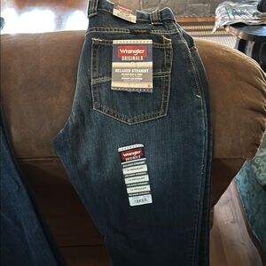 Wrangler Blue Straight-Leg Jeans